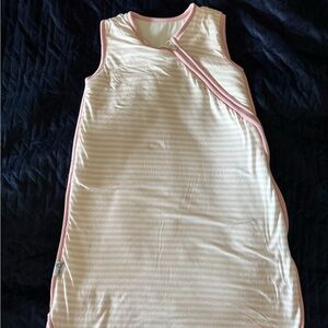 Striped Pink and White Kids Pajamas Sleep Sack